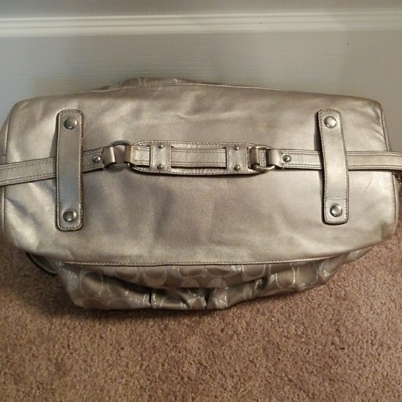 Silver Coach Handbag - Picture 2 of 5